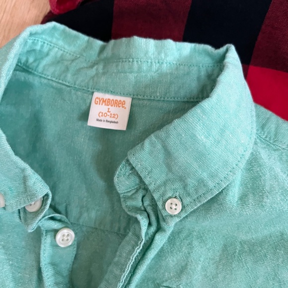 Lot of 4 Boys Button Down Shirts 10-12 Various Brands - Picture 8 of 10